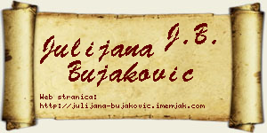 Julijana Bujaković vizit kartica